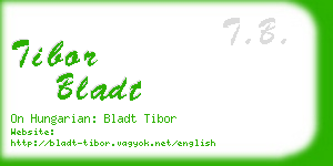 tibor bladt business card